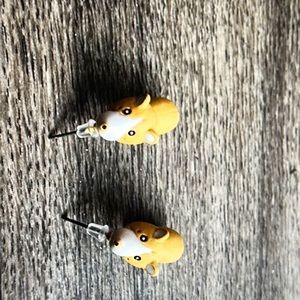 Cute animal bite earrings.